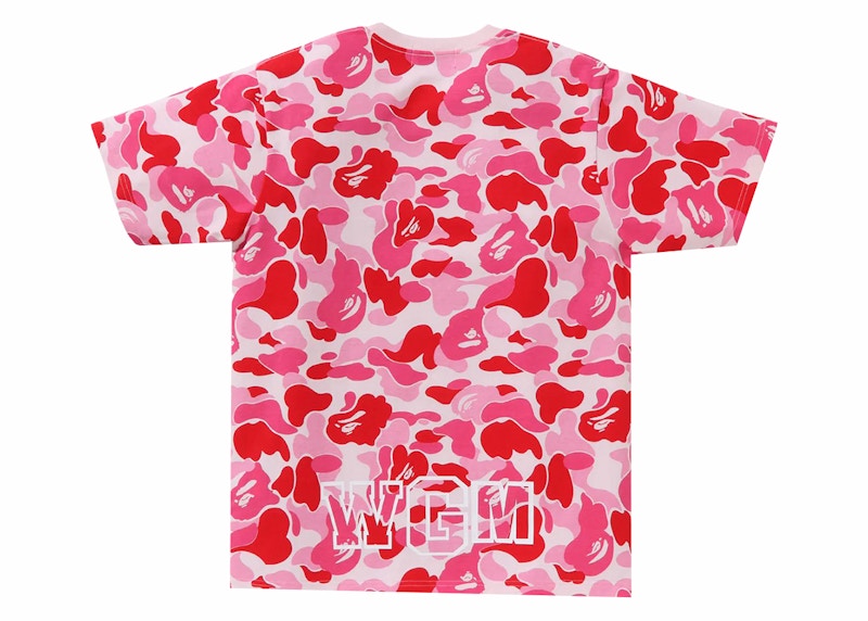 BAPE ABC Camo Shark Tee Pink