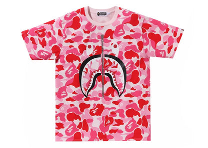 BAPE ABC Camo Shark Tee Pink