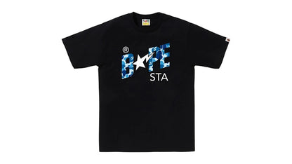 BAPE ABC Camo Sta Logo Tee Black/Blue