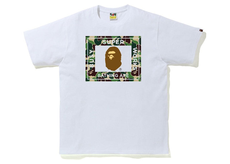 BAPE ABC Camo Super Busy Works Tee White/Green