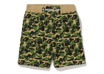 BAPE ABC Camo Sweat Shorts Green