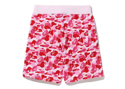 BAPE ABC Camo Sweat Shorts Pink
