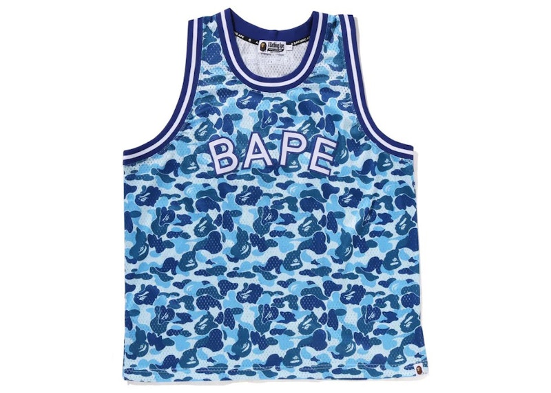 BAPE ABC Camo Tank Top Blue