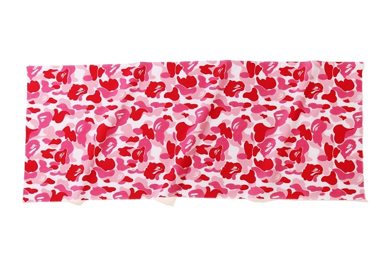 BAPE ABC Camo Tenugui Pink