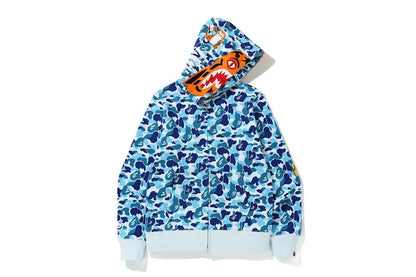 BAPE ABC Camo Tiger Full Zip Hoodie Blue