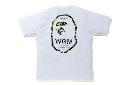 BAPE ABC Camo WGM Ape Head Tee White/Green