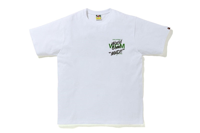 BAPE ABC Camo WGM Ape Head Tee White/Green