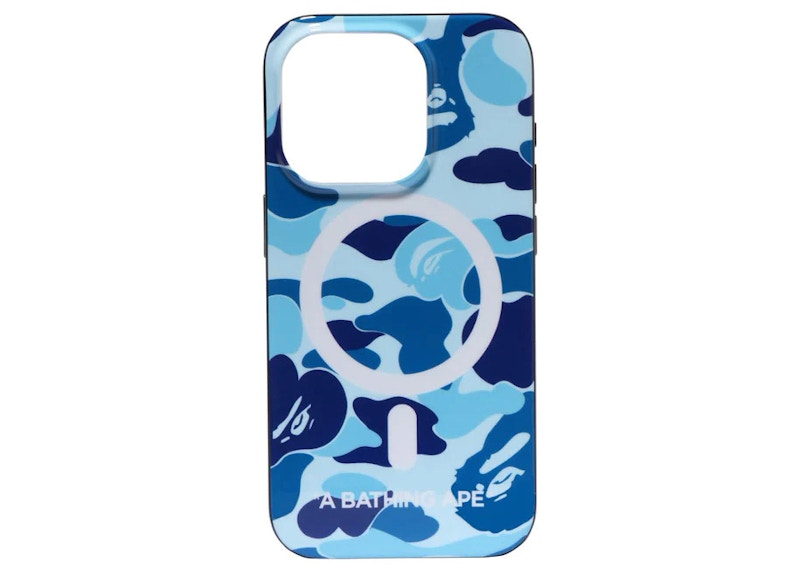 BAPE ABC Camo iPhone 15 Pro Case Blue