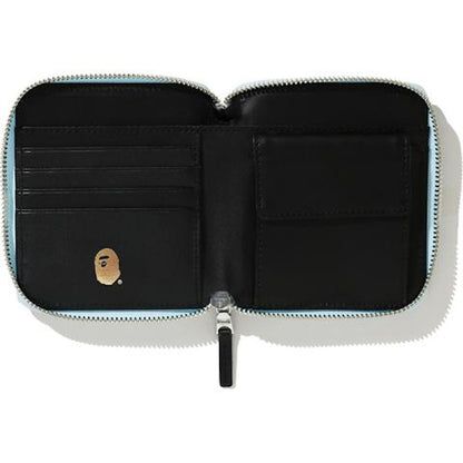 BAPE ABC Canvas (M) Wallet Blue