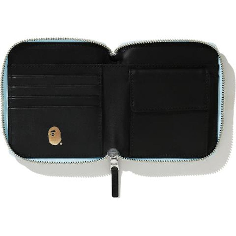 BAPE ABC Canvas (M) Wallet Blue