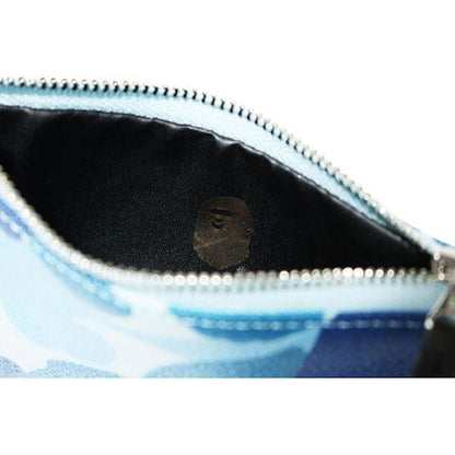 BAPE ABC Canvas (S) Wallet Blue