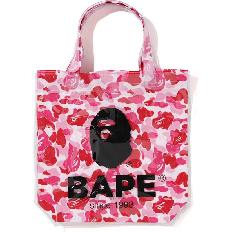 BAPE ABC Clear Tote Bag Pink
