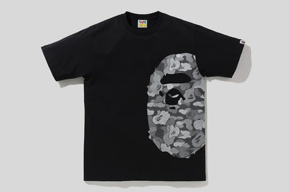 BAPE ABC Dot Reflective Camo Side Ape Head Tee Black