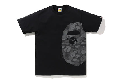BAPE ABC Dot Reflective Camo Side Ape Head Tee Black