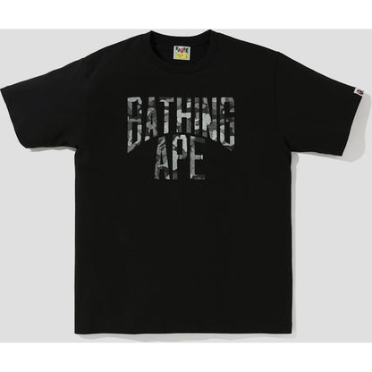 BAPE ABC Dot Reflective NYC Logo Tee Black