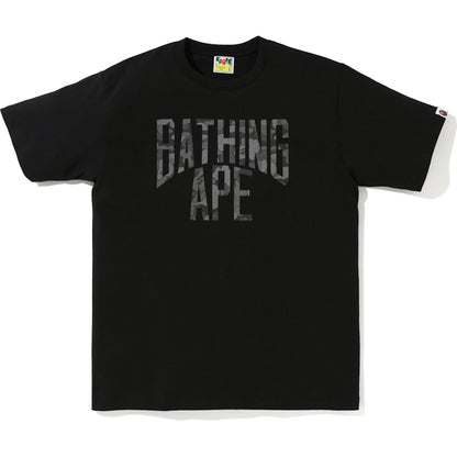 BAPE ABC Dot Reflective NYC Logo Tee Black