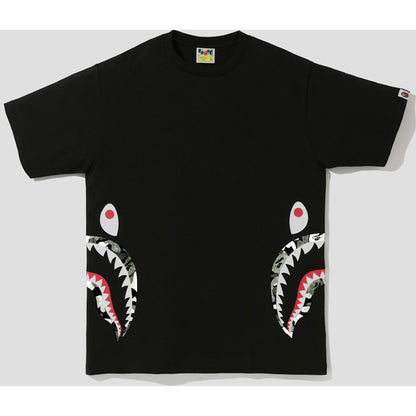 BAPE ABC Dot Reflective Side Shark Tee Black