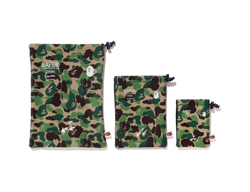 BAPE ABC Gadgets Pouch Set (FW19) Green Camo