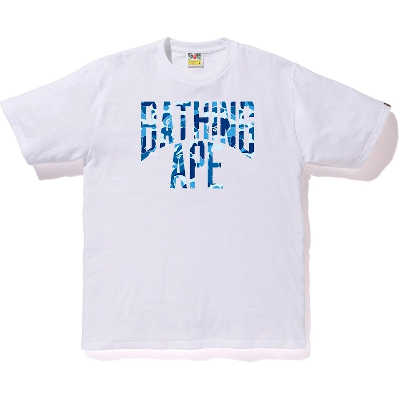 BAPE ABC NYC Logo Tee White/Blue