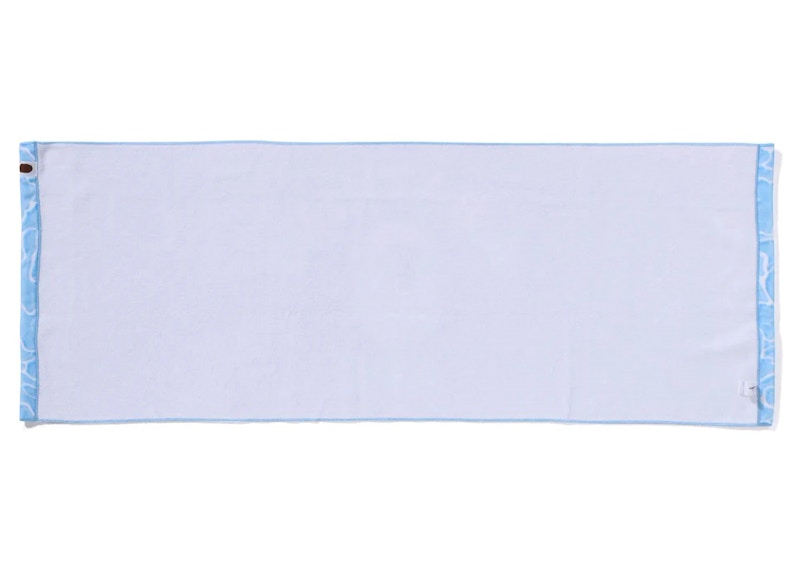 BAPE ABC Sea Surface Camo Beach Towel Blue