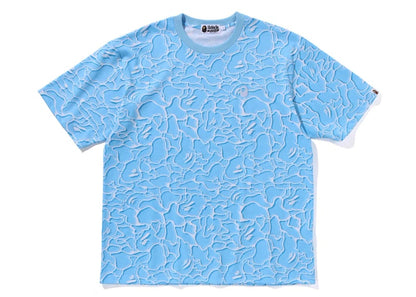 BAPE ABC Sea Surface Camo Relaxed Fit Tee Blue