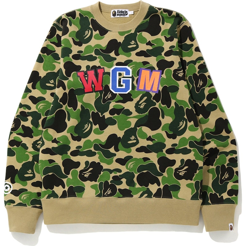 BAPE ABC Shark Crewneck Green