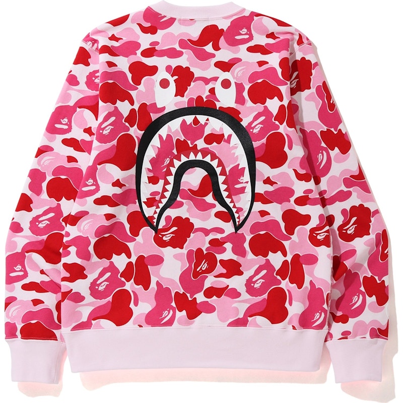 BAPE ABC Shark Crewneck Pink