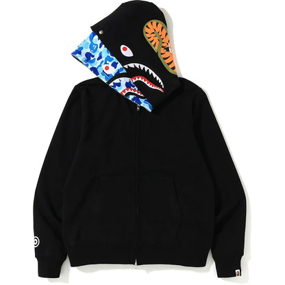 BAPE ABC Shark Full Zip Double Hoodie Black/Blue