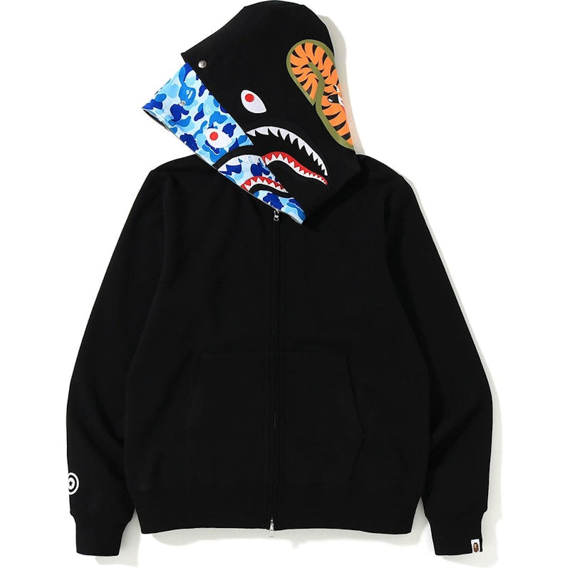 BAPE ABC Shark Full Zip Double Hoodie Black/Blue