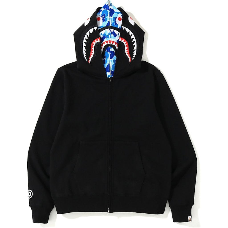 BAPE ABC Shark Full Zip Double Hoodie Black/Blue