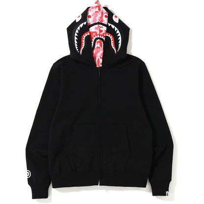 BAPE ABC Shark Full Zip Double Hoodie Black/Pink