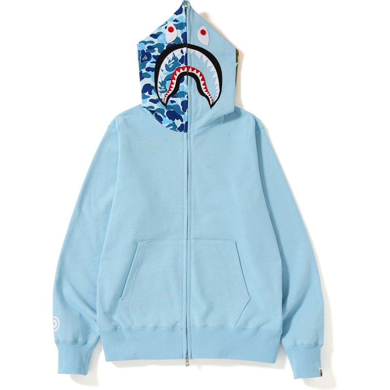 BAPE ABC Shark Full Zip Hoodie (SS19) Blue