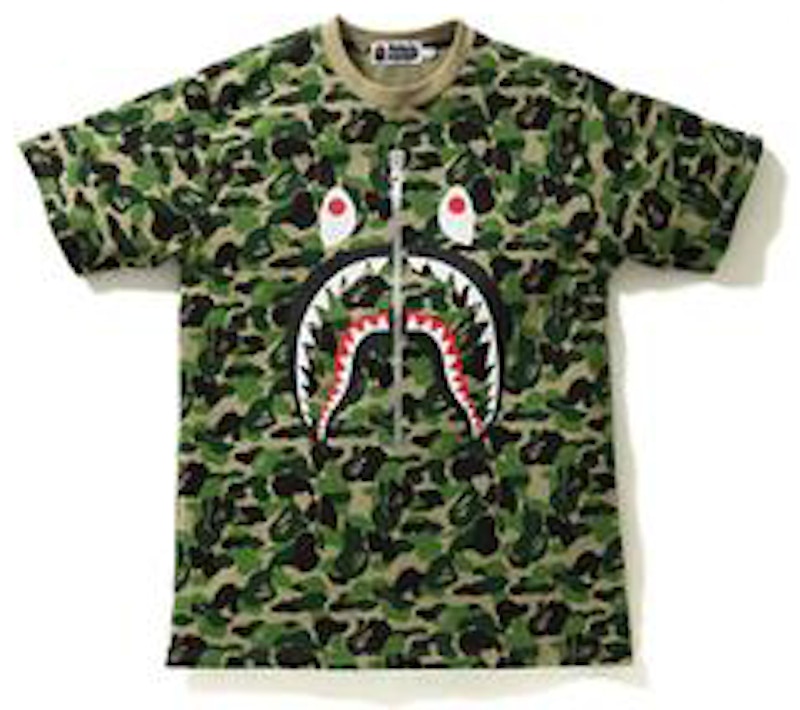 BAPE ABC Shark Tee Green