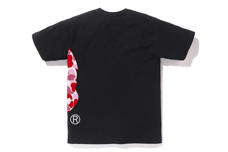 BAPE ABC Side Big Ape Head Tee Black/Pink