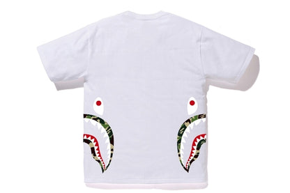 BAPE ABC Side Shark Tee White/Green