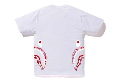 BAPE ABC Side Shark Tee White/Pink