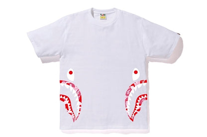 BAPE ABC Side Shark Tee White/Pink