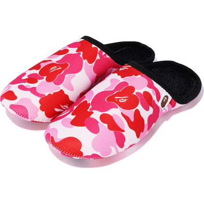 BAPE ABC Slippers & Pouch Set Pink