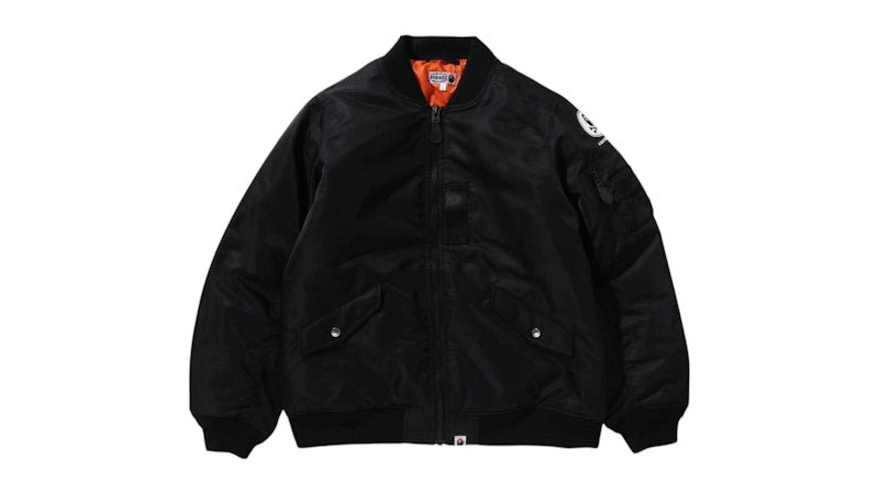 BAPE Ape Crossbone MA-1 Jacket Black