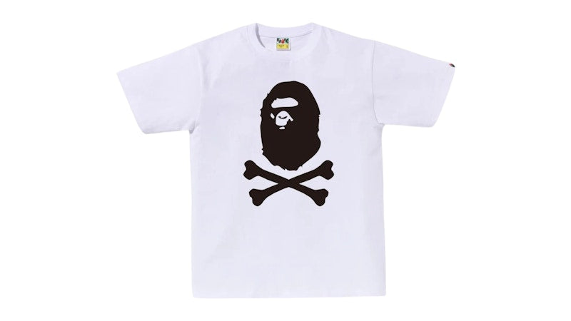 BAPE Ape Crossbone Tee White