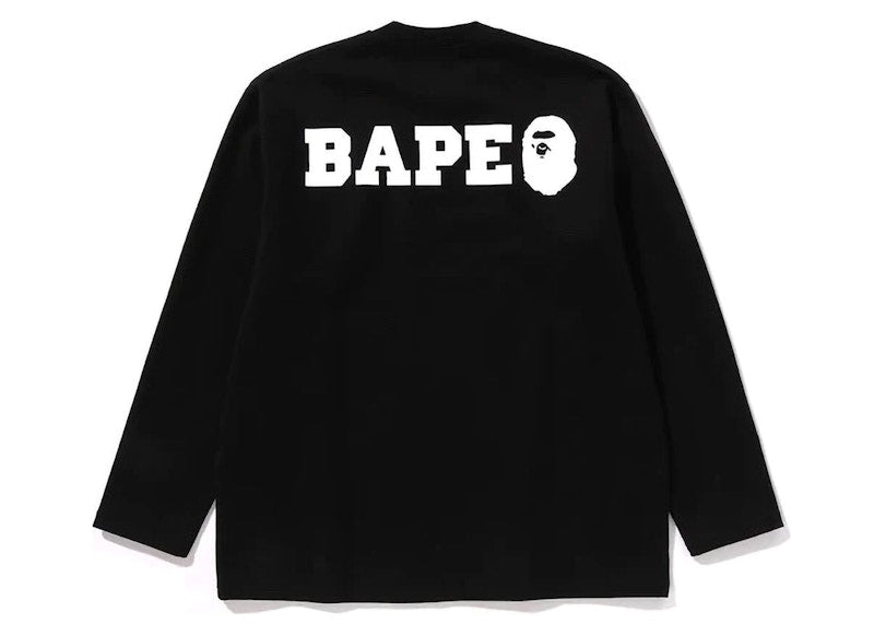 BAPE Ape Face L/S Tee Black