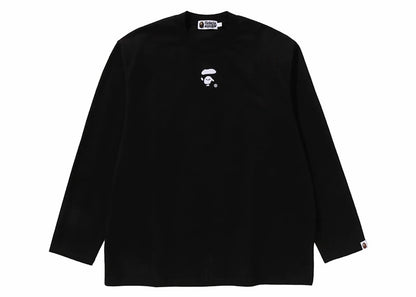 BAPE Ape Face L/S Tee Black