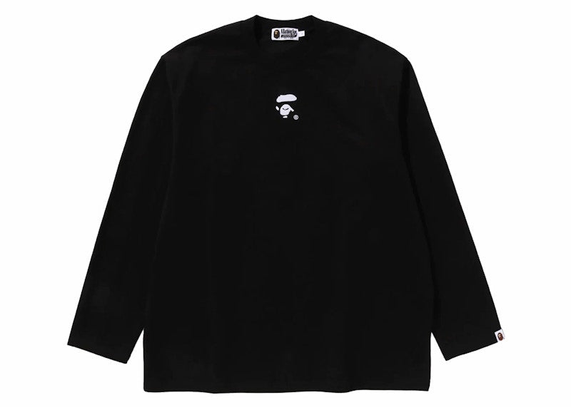 BAPE Ape Face L/S Tee Black