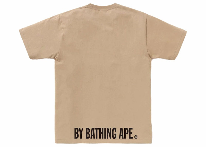 BAPE Ape Face Sta Tee Beige