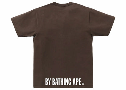 BAPE Ape Face Sta Tee Brown