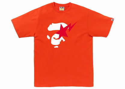 BAPE Ape Face Sta Tee Orange