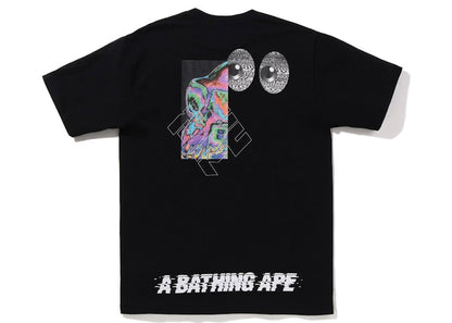 BAPE Ape Glitch Tee Black