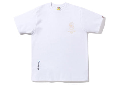 BAPE Ape Glitch Tee White
