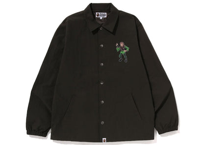 BAPE Ape Graphic Coach Jacket Green