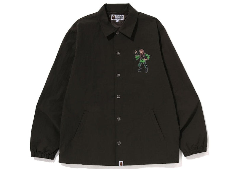 BAPE Ape Graphic Coach Jacket Green